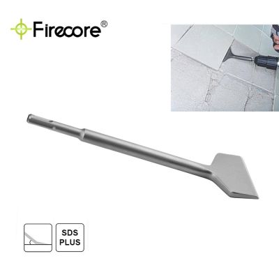FIRECORE SDS Plus 3-In Wide Chisel Cranked Angled Bent Electric Hammer Tile Removal Chisel Scraper Bits 3 X 10 (FS18310)