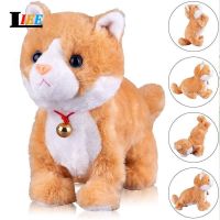 HOT!!!☍☃☃ pdh711 Electric Robot Plush Cat Pet Stuffed Animal Interactive Cat Meow Kitt Touch Control Robotic Cat Toy for Girl Baby Kids