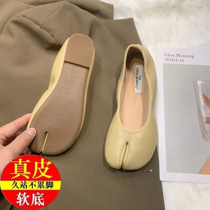 2023-new-fashion-version-23-spring-and-summer-shallow-mouth-slip-on-split-toe-pigs-trotter-shoes-new-fashion-all-match-flat-grandma-large-size-wedding-womens-shoes