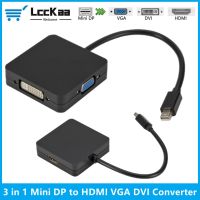 Mini DisplayPort ke HDMI VGA adaptor DVI 3 in 1 DP Mini ke HDMI Mini DP ke VGA Mini DP ke konverter DVI untuk MacBook Air Mac