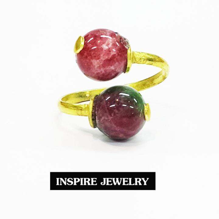 inspire-jewelry-กำไลทองเหลืองทั้งอัน-ร้อยกับหินฮก-ลก-ซิ่ว-และกระดิ่ง-หรือเป็นชุดเซ็ทแหวนและกำไลเลือกได้-หลากหลายแบบ-งานมือ-ปราณีต-งดงาม-น่ารัก-ฟรีไซด์-พร้อมถุงกำมะหยี่