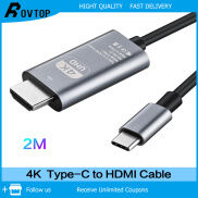 Rovtop Bộ Chuyển Đổi Cáp Tương Thích Type C Sang HDMI 4K40HZ 4K60HZ