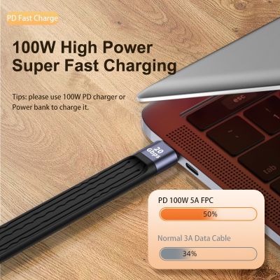 【YF】 USB 3.1 to Type C 10/20/40Gbps OTG Extension Cable Thunderbolt 3 4 Data PD 100W Fast Charging Extender Cord for Macbook