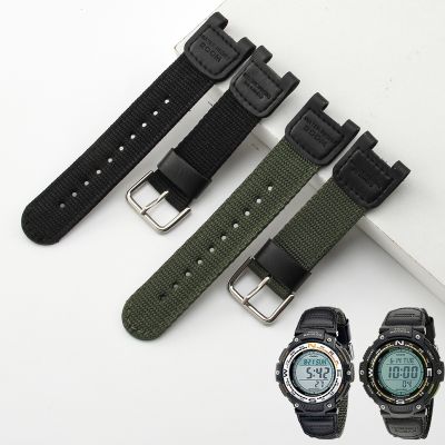 Tali Nilon UNTUK Casio SGW100 SGW-100 Watch Band Pengganti Aksesori SGW-100-1V SGW-100-1VDF Olahraga Jam Tangan Gelang Gelang