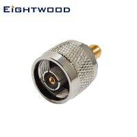 Eightwood 5PCS SMA to N RF Coaixal Adapter RP-SMA Jack Male to RP-N Plug Female Connector Straight Reverse Polarity Nickel Electrical Connectors