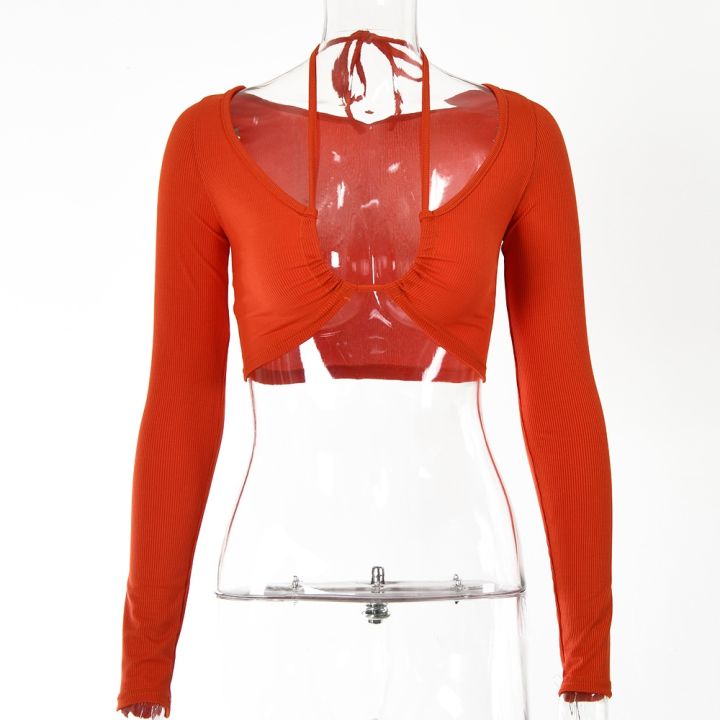 ins-in-the-fall-of-the-new-coat-female-fashion-show-chest-hang-neck-design-spice-long-sleeve-t-shirt