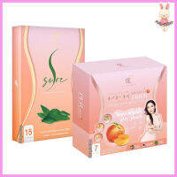 Per Peach Fiber เพอร์ พีช ไฟเบอร์ [ขนาด 7 ซอง ] [1 กล่อง] คู่กับ S Sure เอส ชัวร์ [ขนาด 15 แคปซูล] [1 กล่อง]