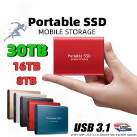 SSD ความเร็วสูง2TB ฮาร์ดดิสก์แบบโซลิดสเตตเคลื่อนที่ USB 3.1 2TB 4TB 8TB 16เทราไบต์ SSD SSD ฮาร์ดไดรฟ์สำหรับแล็ปท็อปและโน้ตบุ๊คแฟลชไดร์ฟ