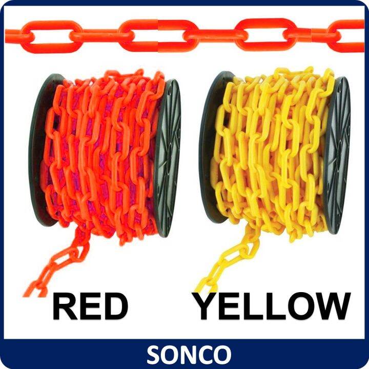 6mm x 25M PVC Chain Plastic Chain 6mm Width for Safety Road Cone PVC