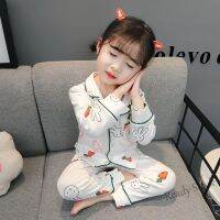 【Ready Stock】 ✿▫ C22 Childrens Pajamas 2022 Spring and Autumn New Children儿童睡衣2022春秋新款小孩套装宝宝开衫长袖女小童女童家居服可爱10.19