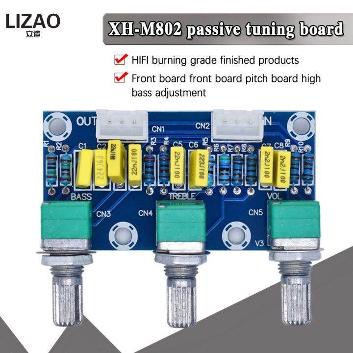 XH-M802 Amplifier Board High And Low Mixer Tone Board Volume Control ...