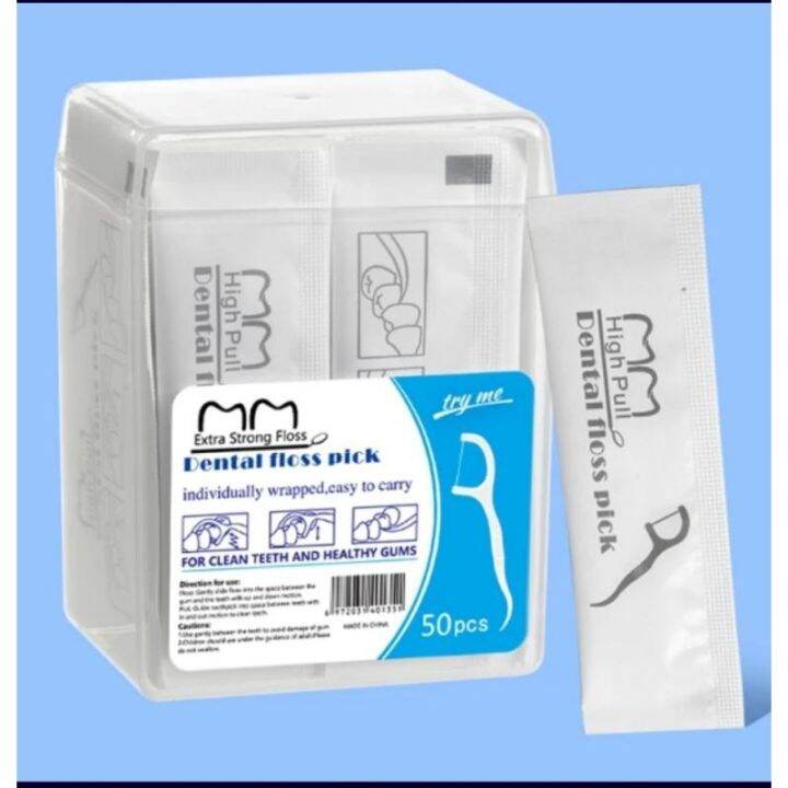 Dental Floss Pick individually wrapped in box Lazada PH