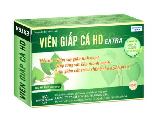 Viên giấp cá hd extra hỗ trợ giảm trĩ táo bón - bền thành mạch - ảnh sản phẩm 1