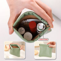 Cosmetic Bag Mini Pouch Carry-on Storage Bag Travel Bag Headphone Cord Pouch Womens Carry Bag Leather Pouch