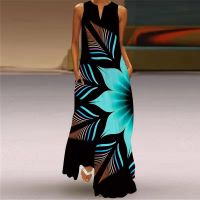 【HOT】♠✁♚ Classical Boho Printed Dresses Sleeveless V-Neck Ladies Beach Vestidos