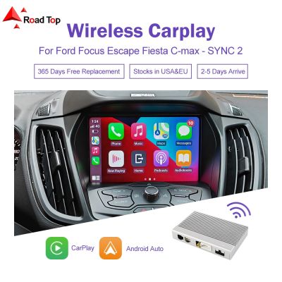 ♣✳◈ Wireless CarPlay for Ford Focus Escape Fiesta C-max Android Auto Interface Mirror Link AirPlay Car Play Camera View Car Play