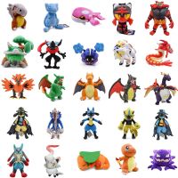 17-59CM Pokemon ภาพอนิเมะ Pikachu Incineroar Gyarados Charizard Mew Lucario Haunter ผ้าขนสัตว์ตุ๊กตาเด็กสัตว์เลี้ยงน่ารักของขวัญของเล่นคริสต์มาส