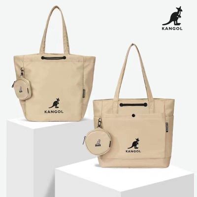 ∈■⊙ [Counter discount] Korean authentic KANGOL kangaroo tote bag female large-capacity postgraduate entrance examination bag computer shoulder bag