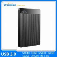 UnionSine ฮาร์ดไดรฟ์เสริมเอชดีดีแบบพกพา2.5นิ้ว250GB 320GB 500GB 1TB ที่เก็บ USB3.0ใช้ได้กับพีซี Mac เดสก์ท็อป MacBook Shensong