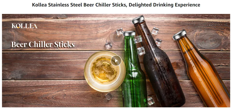 Beer Gifts for Men Dad, Kollea Beer Chiller Sticks for Bottles, Funny Mens  Birthday Gift Ideas for Father Husband Boyfriend, Christmas Stocking