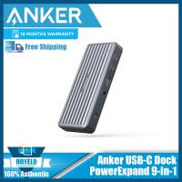 Anker USB C แท่นวางมือถือ,Powerขยาย9-In-1 USB-C PD Dock, 60W ชาร์จสำหรับแล็ปท็อป,20W ส่งพลังงานชาร์จ,4K HDMI และ DisplayPort, USB 3.0และ USB ข้อมูล2.0,กิกะบิตอีเธอร์เน็ตเสียง3.5มม