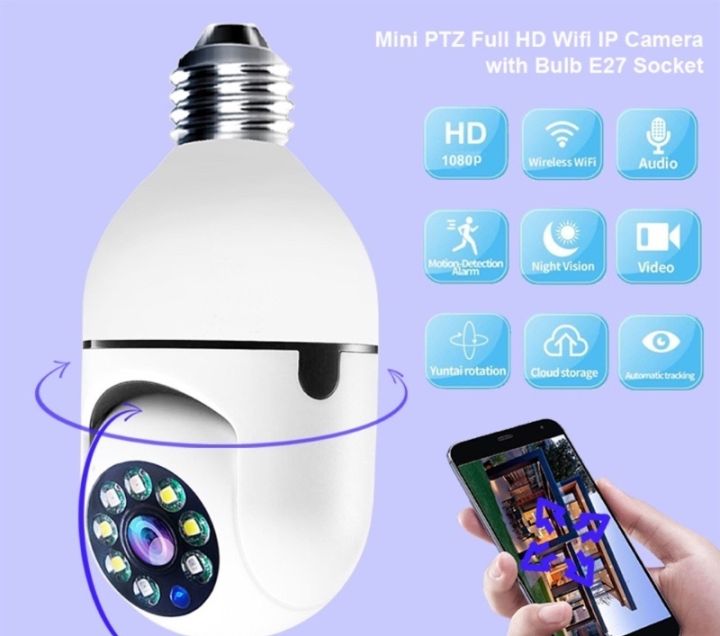 กล้องรักษาความปลอดภัย yoosee-(-D12A-) Wifi 1080P IP Cam 360 ° กล้องอัจฉริยะ Wifi PTZ IP หมุนอัตโนมัติ