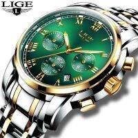 Relojes Hombre 2022 LIGE แบรนด์หรูของผู้ชายโครโนกราฟนาฬิกากีฬากันน้ำผู้ชายนาฬิกาสำหรับผู้ชายแสตนเลสเหล็กแร่ควอทซ