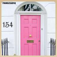 FANGCU272 3D แบบมีกาวในตัวเลข0-9ตัวที่อยู่อะคริลิคป้ายสติ๊กเกอร์ตัวเลขเลขแผ่นป้ายติดประตูบ้านเลขที่ป้ายแขวนประตูป้ายทะเบียน