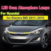 【CC】 Scan Starting Elantra 2011-2015 Car hood light strip Hood DRL 12V