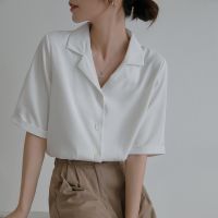 ❐✼ 61268 New Style White Shirt Chiffon Loose Top