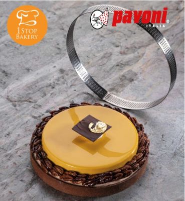 Pavoni XF2120 Microperforated S/S Round Tart dia. 21 H.2 cm/ริงอบทาร์ตกลม