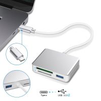 【CW】ประเภท C USB 3.0 XQD เครื่องอ่านการ์ดแบบพกพา XQD SD (Hc/xc) TF การ์ดหน่วยความจำอะแดปเตอร์อ่านสากลสำหรับแล็ปท็อป Type-C Windows