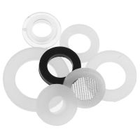 10pcs/set 1/2 quot; 3/4 quot; 1 quot;Rubber Ring Silicon PTFE Flat Gasket Sealing Ring For Shower Nozzle Hose Pipe Bellows Tube Washer Ring