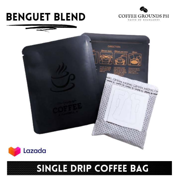 Coffee Grounds PH Benguet Blend Single Serve Coffee Drip 13g Drip