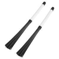 2Pcs Cajon Brush Telescoping Drum Brushes Nylon Sticks Percussion for Jazz Stick Drum Musical