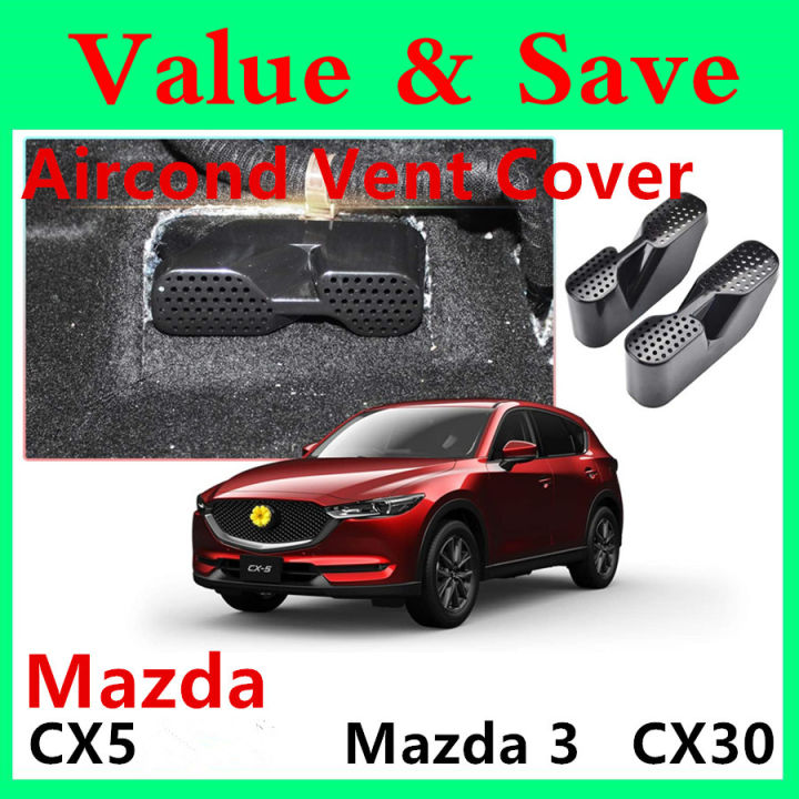  Mazda CX5 CX-5 CX3 CX30 Mazda 3 cubiertas de ventilación de aire acondicionado debajo de los asientos salidas de ventilación de aire acondicionado 2 unids/set cubiertas protectoras de segunda fila |  Lazada