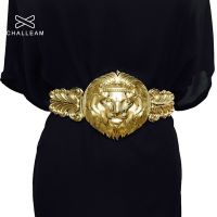 ﹍☜☞ Golden Waist Belts Fashion Women 39;s Metal Wide Waistband Female Luxury Brand Designer Ladies Elastic Belt For Dress 108