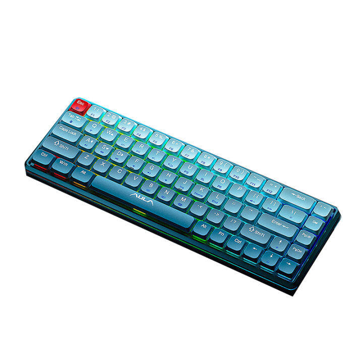 AULA H68 Wireless Bluetooth Mechanical Keyboard Blue Switch Gaming