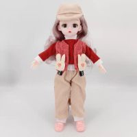 (Popular toys) 1/6 BJD 30เซนติเมตรตุ๊กตา21ข้อต่อที่สามารถเคลื่อนย้ายเจ้าหญิงแต่งตัวไขมันร่างกาย3D จริงตาสาวแต่งตัวสำหรับเด็ก39; S ของขวัญวันเกิดของเล่น