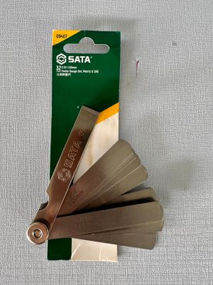 SATA ฟิลเลอร์เกจ 32 ใบ 0.02-1.00mm feeler gage ฟิลเลอร์ตั้งวาว์ล ของแท้ ส่งเร็ว-ทันใช้