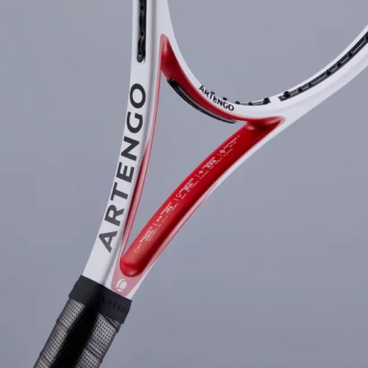 ของดีเว่อ-ไม้เทนนิส-แร็คเกตเทนนิสสำหรับผู้ใหญ่-รุ่น-tr960-precision-pro-16x19-สีขาว-แดง-ไม่ขึ้นเอ็น-artengo