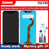 Salmatt จอ LCD แบบดั้งเดิมสำหรับ Tecno Camon 11 CF7/11 Pro CF8/11S จอแสดงผล LCD แบบสัมผัสหน้าจอ CB7แทนการประกอบสำหรับ Tecno Camon 11 11 Pro 11S หน้าจอแสดงผล