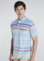 เสื้อโปโลแขนสั้นผู้ชายมีกระเป๋า Maximo Dente คอปก ลายริ้ว คลาสสิค สไตล์ยุโรป สำหรับผู้ใหญ่ รุ่น CV-25-2 เริ่มตั้งแต่​ Size S-8XL (jumbo)