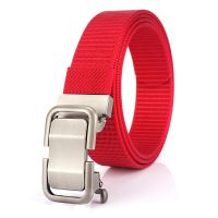 FlyingArt outdoor Tactical men 39;s Nylon thick canvas belt youth Korean casual toothless Quick Release Jeans automatic Buckle Belt