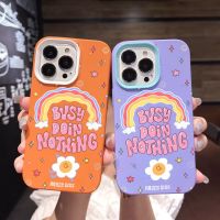 3 1 เคสโทรศัพท์ ซิลิโคน ลายดอกไม้ สีรุ้ง สําหรับ iPhone 14Promax 13 12 7Plus 7 X Xs XR