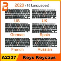 New Laptop Keycaps US UK Russian French Spain Layout For Macbook Air 13" M1 A2337 Keyboard Keys 2020 Year EMC 3598 Basic Keyboards