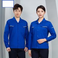 ฤดูใบไม้ผลิฤดูร้อนโรงงานคนงานเสื้อผ้าความคมชัดสีสวมใส่ทนทำงาน Coveralls แจ็คเก็ตกับกางเกงโรงงานการประชุมเชิงปฏิบัติการเครื่องแบบ