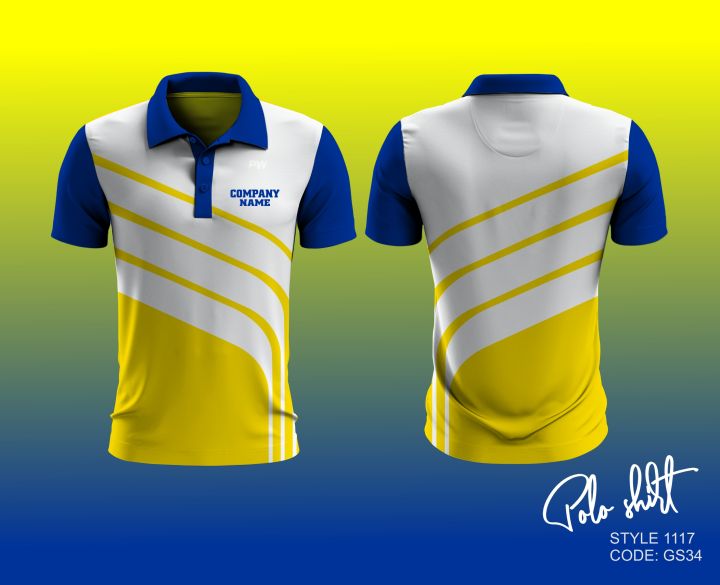 Full Sublimated Polo Short Sleeve Shirt #GS34 | Lazada PH