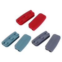 【cw】 2Pcs Silicone Pan Handle Cover Insulation Covers Pot Ear Clip Non slip Casserole Holder 【hot】