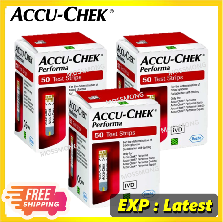 Accuchek Performa test strips 150's (EXP Latest) Lazada Singapore